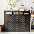 Rustic Brown 4-Door Flip Shoe Storage Cabinet