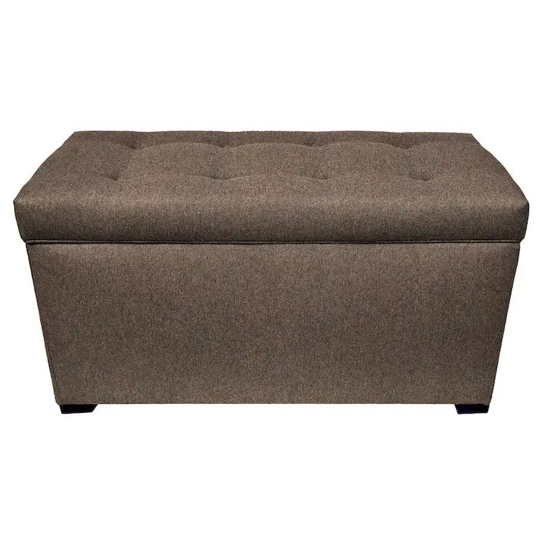 Furniture Button-tufted Storage Trunk Bench