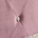 Tufted Storage Bench with Flip-Top and Metal Feet