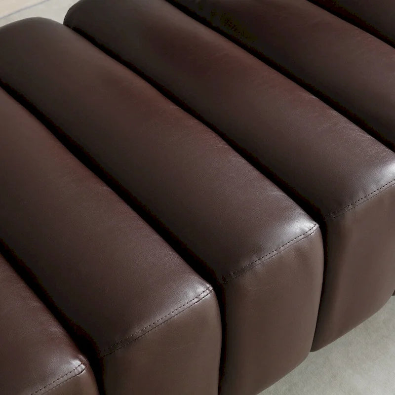 White Sherpa Upholstered Bench with Adjustable Backrest