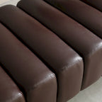 White Sherpa Upholstered Bench with Adjustable Backrest