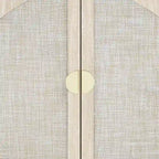 Natural Rattan Storage Cabinet with 2 Doors and 3 Drawers