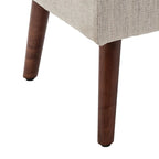 Gray Upholstered Storage Bench with Flip-Top Lid