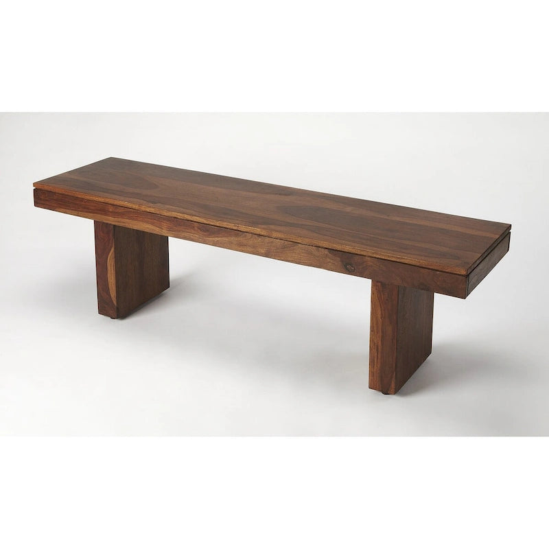 Butler Hewett Brown Wood Bench