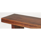 Brown Wood Tall Bench - 57" High