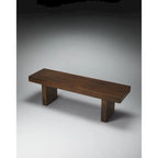 Brown Wood Tall Bench - 57" High