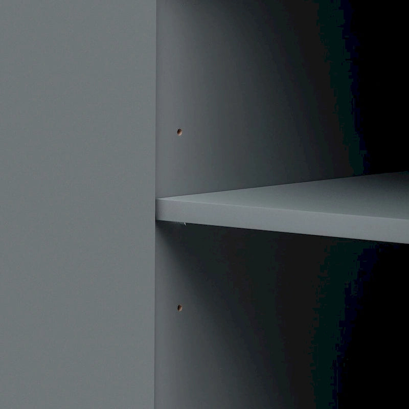 Black 60" 4-Door Sideboard with Gold Metal Accents