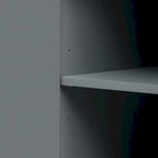 Black 60" 4-Door Sideboard with Gold Metal Accents