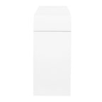 4-Door Storage Cabinet - Striped Design - Pine Legs - MDF