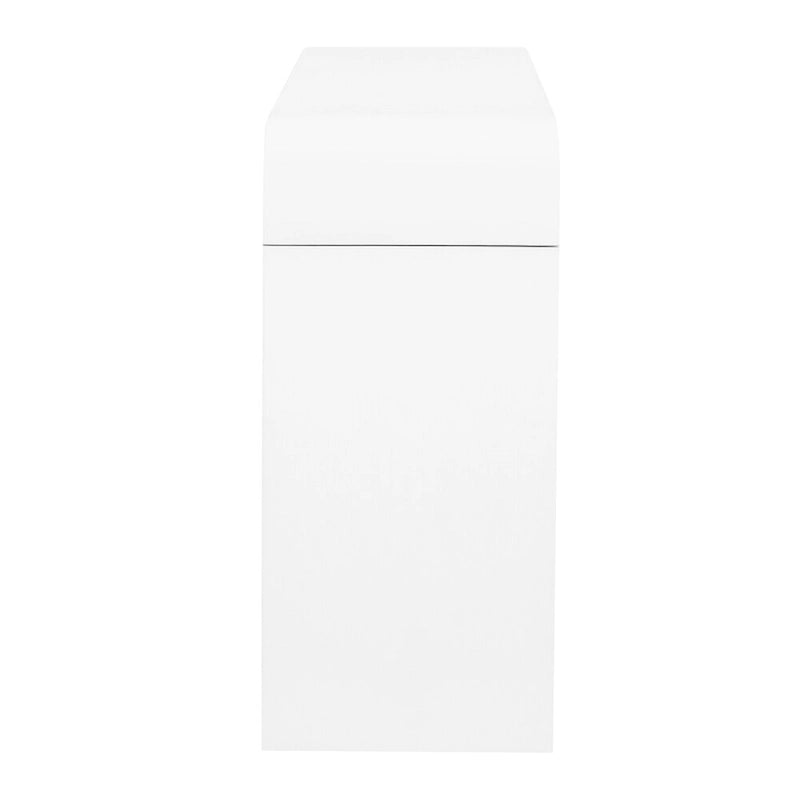 4-Door Storage Cabinet - Striped Design - Pine Legs - MDF