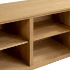 Natural Oak Sideboard - Arched Cane Doors - 70" Wide - 3 Cabinets