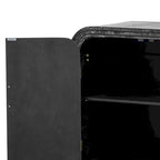 Wood 2-Door Storage Sideboard with Metal Handles