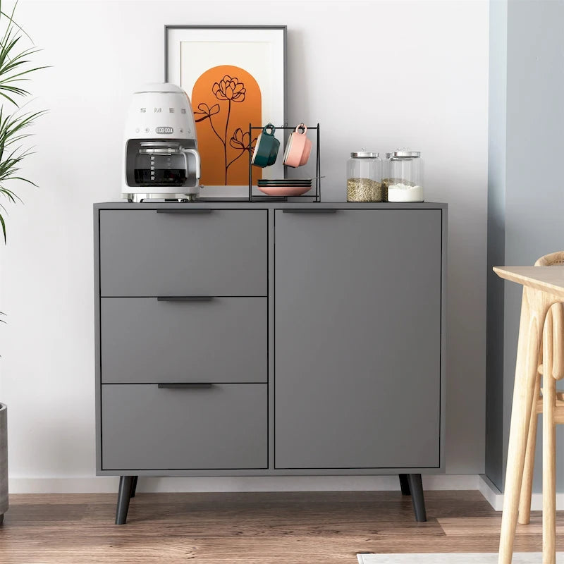 Storage Cabinet - 3 Drawers - Wood Legs - 31.5" Wide
