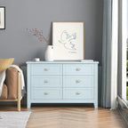 Sideboard Cabinet - Shell Handle - Birch Wood Frame - 47" Wide