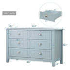 Sideboard Cabinet - Shell Handle - Birch Wood Frame - 47" Wide