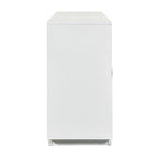 60" 4-Door Storage Sideboard with Diamond Pattern - Black/White/Navy