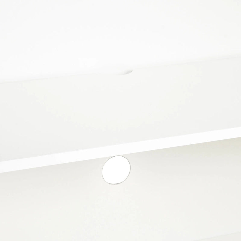 60" 4-Door Storage Sideboard with Diamond Pattern - Black/White/Navy