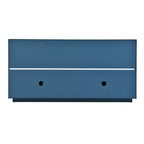 60" 4-Door Storage Sideboard with Diamond Pattern - Black/White/Navy