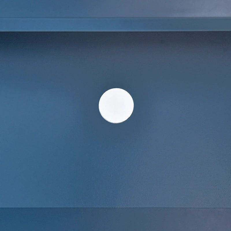 60" 4-Door Storage Sideboard with Diamond Pattern - Black/White/Navy