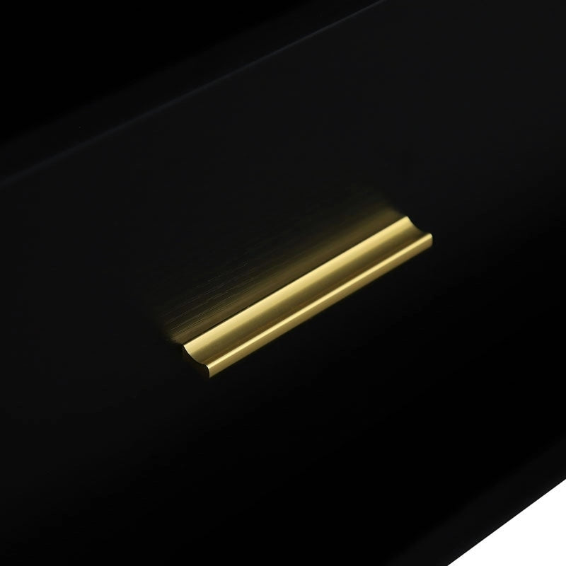 Black 6-Drawer Dresser - Particle Board - Waterproof Surface