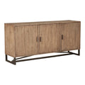 Reclaimed Pine Sideboard - Natural Wood - Metal Base - 68" Wide