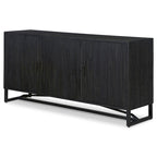 Reclaimed Pine Sideboard - Natural Wood - Metal Base - 68" Wide