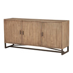 Reclaimed Pine Sideboard - Natural Wood - Metal Base - 68" Wide