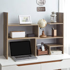 Yak About It Compact Adjustable Dorm Desk Bookshelf - Rustic by DormCo
