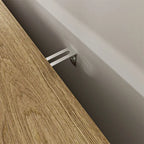 Black 3-Door Storage Cabinet with Woven Doors