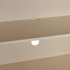 4-Door Sideboard - Convex Geometric Pattern - Silver Handles - MDF