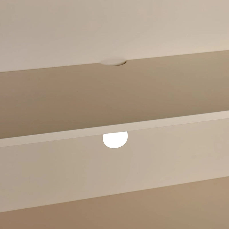 4-Door Sideboard - Convex Geometric Pattern - Silver Handles - MDF