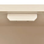 4-Door Sideboard - Convex Geometric Pattern - Silver Handles - MDF