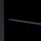 Tall Bathroom Storage Cabinet with Glass Doors